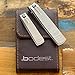 Nail Clippers Set of 2 Stainless Steel for Both Male and Female Including a Bonus Storage Wallet and Nail Block by Bodest - Wide Opening and Sharp Blades For Fingernails & Toenails.