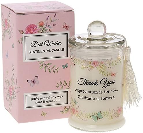 Best Wishes Sentimental Aromatherapy Thank you Candle