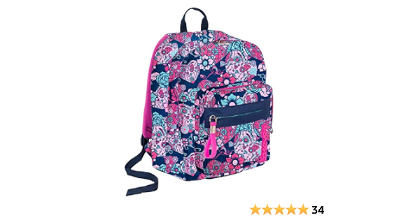 SEVEN S.P.A. Zaino scuola Outsize - SUGARSKULL - Blu e Rosa - 33 LT - POWER  BANK e SUPPORTO USB, Taglia unica : Amazon.it: Valigeria