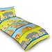 Childrens Single Bed Colourful Animal Print Complete Bedding Duvet Cover Set with Matching Curtains. Set Includes: Duvet Cover, Pillowcase, Pair Curtains (66" x 72"). Available in 6 Great Fun Kids Designs