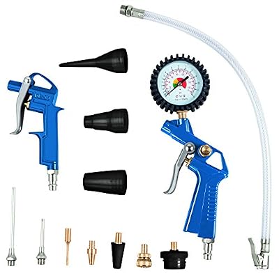 Scheppach Set d’accessoires 7906100710 pour compresseur Scheppach - 1 set - Bleu, noir, argenté, doré