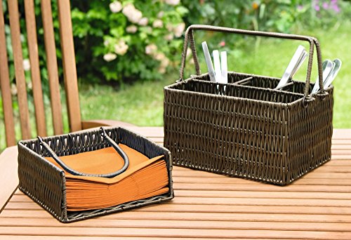 Besteckkorb "Outdoor", braun