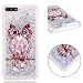 Produktbild HopMore Huawei Y6 2018 / Honor 7A Hülle Silikon Glitzer 3D Flüssig Transparent Motiv Muster Kreativ Lustig Schutzhülle Durchsichtig Handyhülle für Huawei Y6 2018 / Honor 7A Ultra Dünn Stoßfest Gummi Case Cover Slim Bumper - Eule