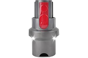 QINGLEE 12 x 7 cm Adapter do Dyson, z oświetleniem LED Akcesoria do Dyson, Uchwyt Akcesoria Adaptery do Dyson V7V8V10V11V15 Szczotka Dyson (1)