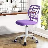 Fanilife Chaise de bureau design réglable enfants ordinateur de bureau tâche Chaise pivotante sans accoudoirs enfant Étude Chaise Violet