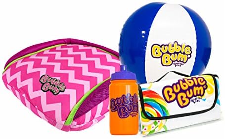 BubbleBum Travel Car Booter Seat - On The Road Bundle - Pink Chevron