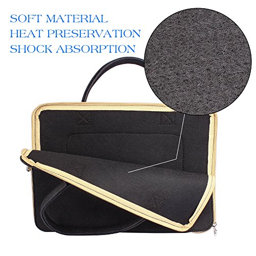 Tasche mit Zubehörfach für Laptop 33cm( 13,3Zoll ) von Colleer,Tasche mit Zubehörfach für Laptop 13,3Zoll (33cm ) von Colleer, Schutzhülle / Etui / Case für Microsoft Surface Pro 3/4 Tablet und 13“ MacBook Air (Schwarz, Laptop 13,3 Zoll (33cm )) - 2