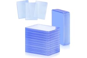 ZIKO Trading Card Sleeves, 60 Pack Toploader Hard Card Sleeves PVC Football Card Holder Clear Photocard Sleeves Holder for Baseball Card Sports Cards Trading Card Game Card 3 x 4 Inch