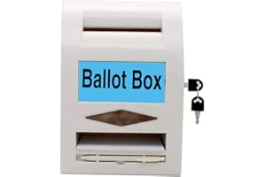 XING Serrures murales ou de comptoir et stylos, 6 étiquettes remplaçables, boîtes à suggestions, boîtes de dons, boîtes aux lettres, boîtes de commentaires