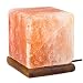 Allin Exporters Salt Lamp Rock Salt Cube Lamp 12 Cm on Wood Base, Electric Wire and Bulb Included [Hand Crafted Salt Lamp] RS.1350.00