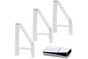 XPEX 3piezas Soporte para PS5 Slim,soporte ps5，pies de enfriamiento Simples, Base Plana para Consola, colocación Horizontal para Slim，Compatible con Sony Playstation(edición de Disco A)