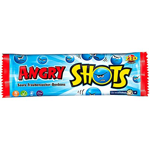 Preisvergleich Produktbild DOK Angry Shots Saure Traubenzucker Bonbons 30x35g