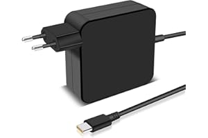 STLIERT Caricabatterie USB Type C da 65W per Lenovo Thinkpad,Dell,HP, per Huawei Matebook,Acer Chromebook e qualsiasi laptop o smartphone con adattatore da parete USB di tipo C