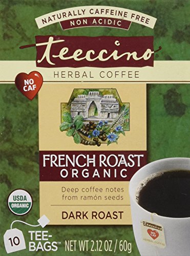 TeeccinoFrench Roast Herbal Coffee Dark Roast - 10 Tea Bags - Case of 6