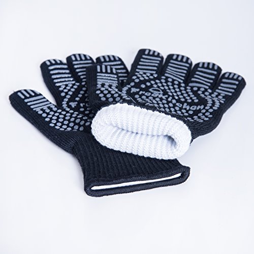 2017er Grillhandschuhe von Free Kitchen – Hitzehandschuhe bieten zertifizierten Schutz bis 500 Grad – Plus begehrte Geheimtipps fürs BBQ - 4