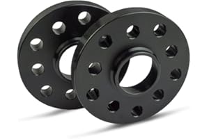 SCC Spurverbreiterung 12110W - schwarz eloxiert - LK: 98/5+1 NLB: 58,1 - 20mm - 2 Stück