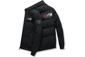 Dinint Marca alla Moda London Parka da Uomo, Trapstar Invernale da Giubbotto, Giacca a Vento Calda e Grossa, Abbigliamento per Esterni