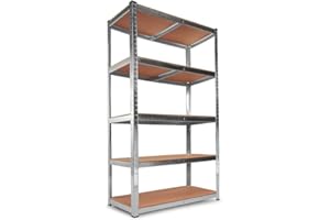 N.G. NICCOLAI - NICCO SHOP - SCAFFALE METALLO 5 RIPIANI IN MDF 90X40X180(H) CM. (1, Metallic)