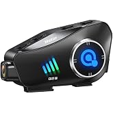 Q28 Motosiklet Kask Bluetooth Kulaklık 1080p Kamera Interkom Kulaklık Su Ge&ccedil;irmez Intercom