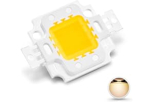 CHANZON Hochleistungs LED Chip 10W warmweiß (3000K - 3500K /Eingang 900 mA/DC 9 V - 11 V/10 Watt) Superhelle Intensität SMD COB Lichtemitter Komponenten Diode 10 W Birnen Lampenperlen DIY Beleuchtung
