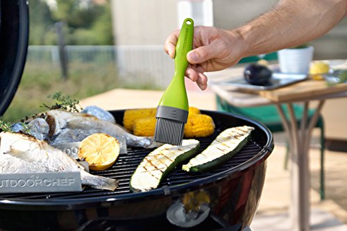 Outdoorchef Grillzubehör, Silikonpinsel, grün, 5×21,6×2 cm, 14.491.30 - 2