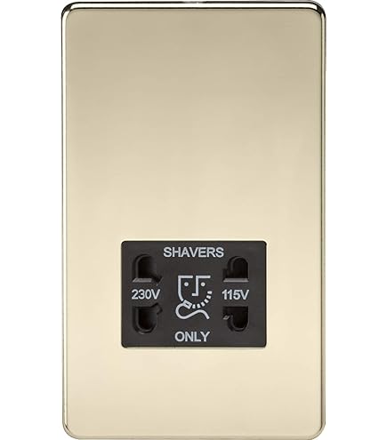 KNIGHTSBRIDGE FP1200BB Piastra Piatta 10AX 1G Interruttore Intermedio In Ottone Spazzolato - Foto 7