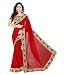 Sarees below 500 rupees georgette with blouse piece Sarees new collection 2017 Sarees for women party wear Sarees for women latest design party wear sarees for women Sarees new collection party wear silk Sarees below 300 rupees saree under 500 RED MORE RS.395.00