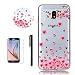 Produktbild Handyhülle für Samsung Galaxy J5 2017 J530, Schutzhülle Silikon für Samsung Galaxy J5 2017, Ultra Dünn Case für Samsung Galaxy J5 2017 J530 Hülle Transparent Silikon TPU Kristall Klar Etui Tasche Cover mit Muster Flexibel Hülle Bunt Kreative Design Bumper Schale Ultra Slim Case Handy Schutz Hüllen Durchsichtig Weiches Leicht Kratzfest Gummi Stoßfest, Hancda Soft Handytasche Silikonhülle für Samsung Galaxy J5 2017 J530 + Schutzfolie + Schwarz Stift Stylus - Rosa Rot Blumen