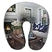 Produktbild Nifdhkw Warm Fireplace Room Print U Shaped Pillow Memory Foam Neck Pillow for Travel and Relief Neck Pain Comfortable Super Soft Cervical Pillows