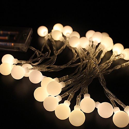 (Nijiadipai) Decor Light Doinshop Halloween Christmas Wedding Party Indoor Outdoor String Lamp10 LED (warm white)