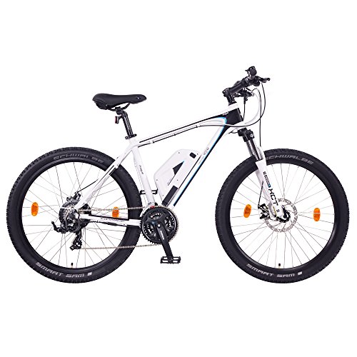 NCM Prague 26 Zoll Elektrofahrrad Mountainbike E-MTB E-Bike,Pedelec ALU 36V 250W Li-NCM Akku mit 13Ah,weiß,schwarz - 2