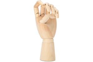 ACOUTO Modello a mano in legno, flessibile, modellino per schizzi, portatile, in legno massiccio, decorazione per artisti, studenti, dilettanti