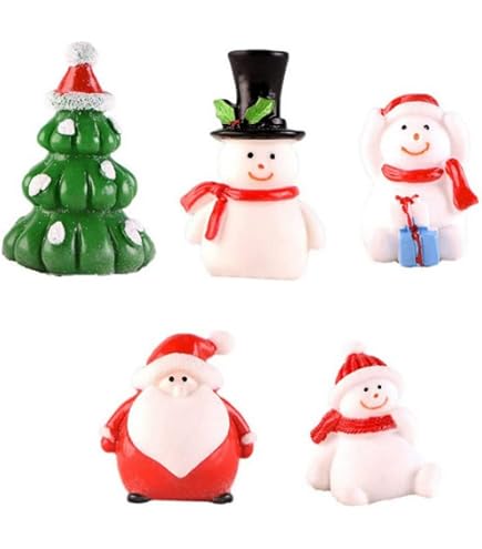 Decoración Acuario Navidad BROLEO - Papá Noel En Trineo Con Reno - Figura Resina Ambiente Festivo