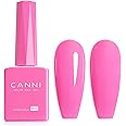 CANNI Pink Gel Nail Polish, 1Pcs Barbie Pink Gel Polish Baby Pink Color Nail Polish Gel High Gloss Soak Off U V Gel Nail French Nail Manicure Salon DIY