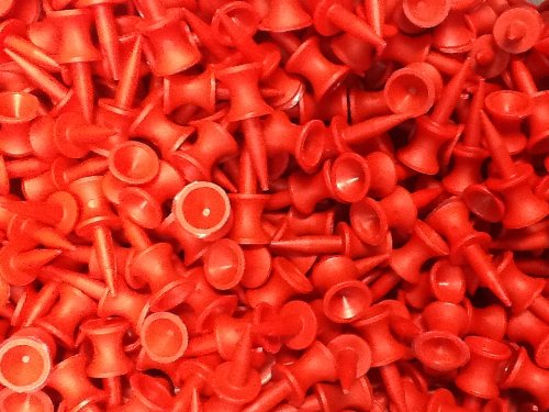 Great-Value-100-x-RED-Castle-Golf-Tees