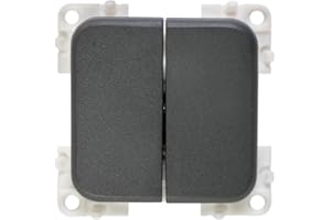 BCE DOPPIO INTERRUTTORE UNIPOLARE GRANDE 12V CBE MC2N CAMPER BARCA