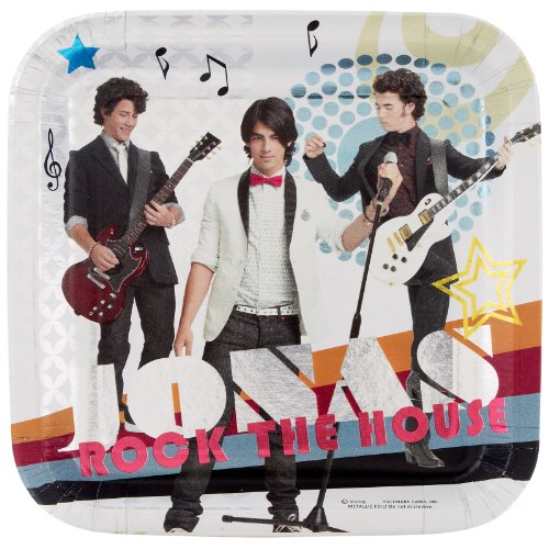 Preisvergleich Produktbild Jonas Brothers Large Sq. Paper Plates (8ct)