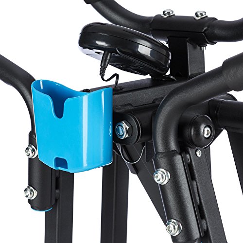 CAPITAL SPORTS Crosswalker Crosstrainer Heimtrainer (vertikale + horizontale Schwingbewegung, Trainingscomputer, Schaumstoffpolsterung, Getränkehalterung, klappbar) schwarz + silber - 5