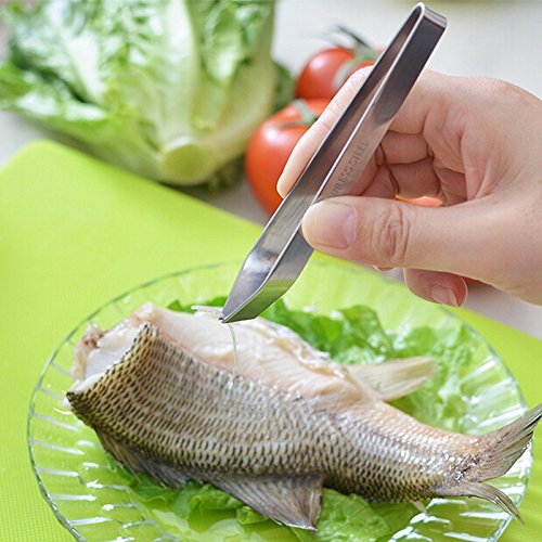 Da.Wa Fischgrätenzange Grätenzange Fischräten Pinzette Küchen pinzette Edelstahl,set of 1 - 2