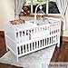 Cot Bed - Sprung Mattress w/ Cot Top Changer & Teething Rails - White
