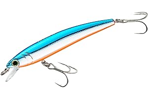 DUEL Yo-Zuri Spilli Minnow, Esca Unisex, Blu Cromato, 2"