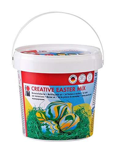 Preisvergleich Produktbild Marabu 130500092 - Marmorierset Creative Easter Mix, bunt