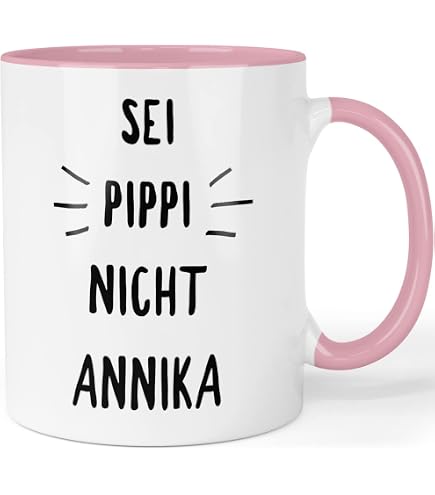 Astrid Lindgren Helden Becher – Mit Pippi Langstrumpf Zitat & Verstecktem Kopf Im Boden, 35 Cl