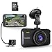 Price comparison product image Trochilus Dual Dash Cam 4" 1080P Front and Rear Dash Cams, 170 Degree Wide Angle Car Camera with G-Sensor,WDR,Loop Recording,Parking Monitor,Motion Detection,32GB SD Card including