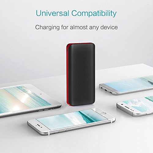 Batterie Externe 25000mAh Power Bank Portable avec Double Port USB et 4 Mode LED Flashlight Ultra-Capacit   Chargeur Portable de Secours pour Smartphone Samung S8 Tablette PSP D   autre USB Via Device