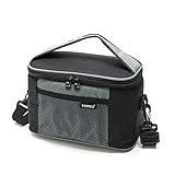 Almuerzo aislada Bolsa Yvon nelee 5L Bolsa nevera Bolsa Térmica para el almuerzo bolsa térmica para trabajo Escuela Picnic ciclismo Compras Viajes Alimentos transporte para hombre, mujer y niños pequeño Blau?16*16*14?