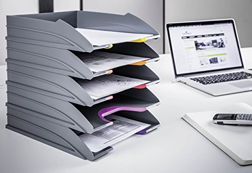 Durable 770557 Varicolor Ablageschalen Set, 5 Stück, anthrazit - 3