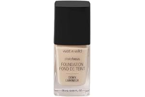 Wet n Wild, Photo Focus Foundation Dewy, Viktlös Foundation med Näringsgivande och Hållbar Formel, Byggbar Täckning, Perfekt