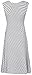 Happy Mama. Women's Maternity Empire Waist Stretch Sleeveless Dress Skater. 110p (White with Dots, UK 18)