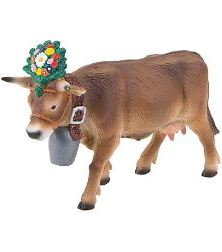 Bullyland Spielfigur Kalb Mona, Ca. 6,7 Cm – Detailgetreu, Handbemalt, PVC-frei | Für Kinder Ab 3 Jahren